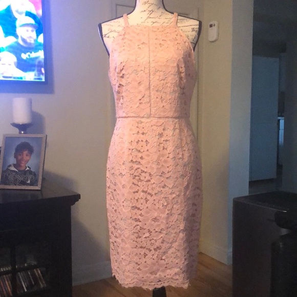 LAST CHANCE 💄 Vince Camuto Pink Lace Dress, size 10 - Picture 1 of 7